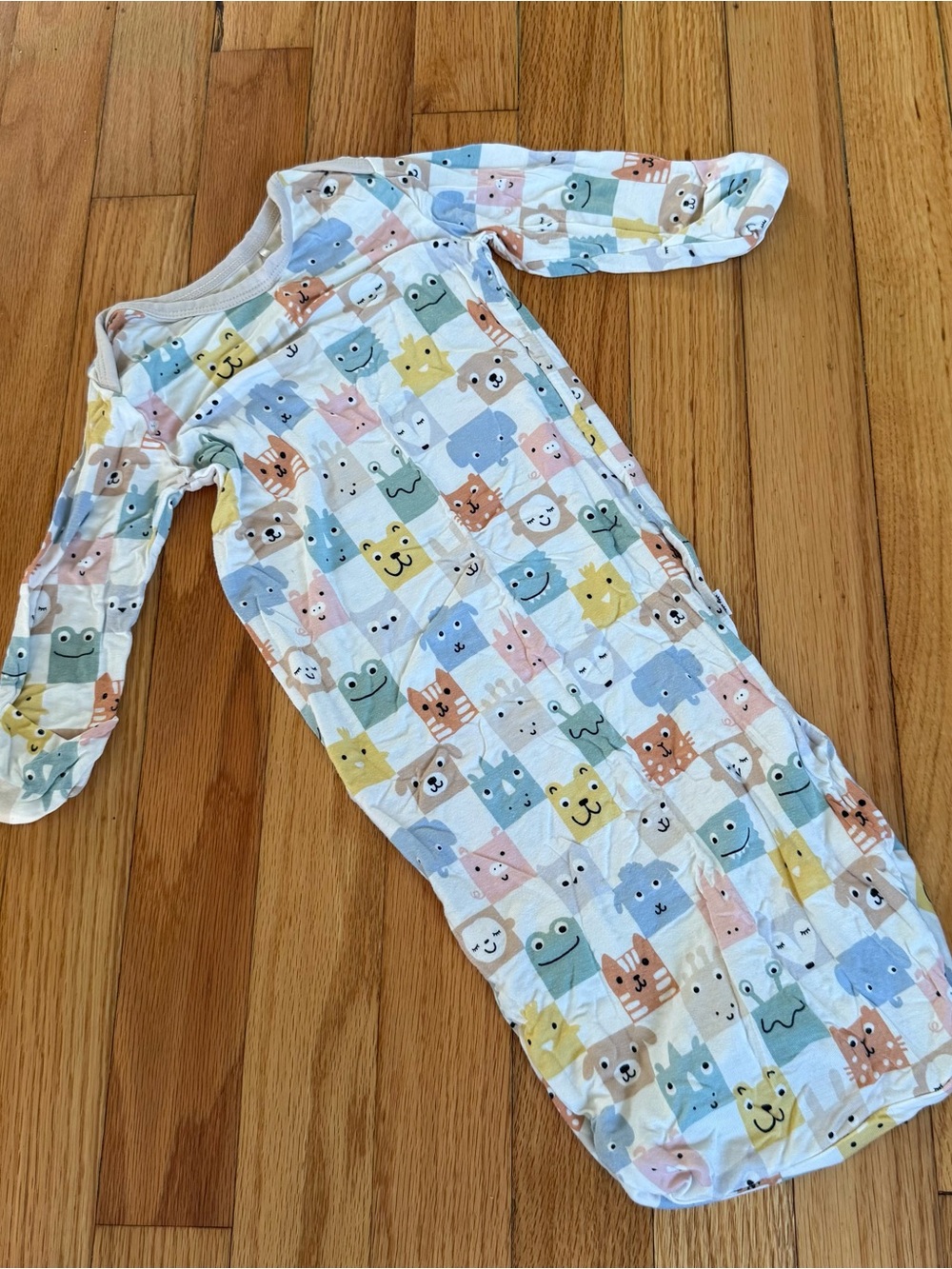 Little Sleepies Checkmates Infant Gown